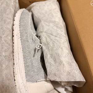Hey Dude Women's Light Gray Mesh Sneakers
